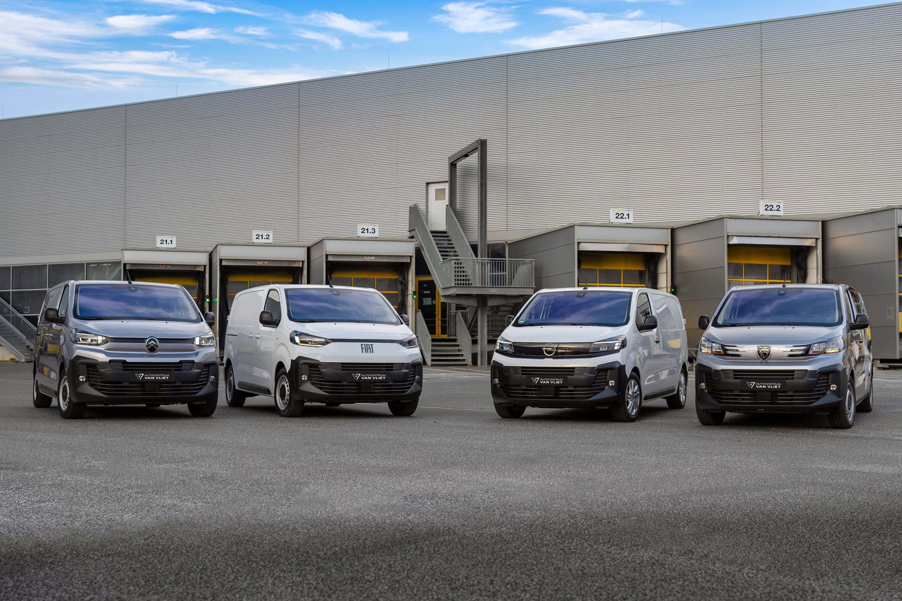 Bedrijfswagens van Opel, Peugeot, Citroën en Fiat Professional