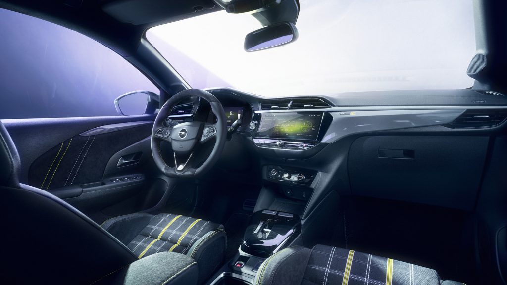 Interieur van de Opel Corsa GSE