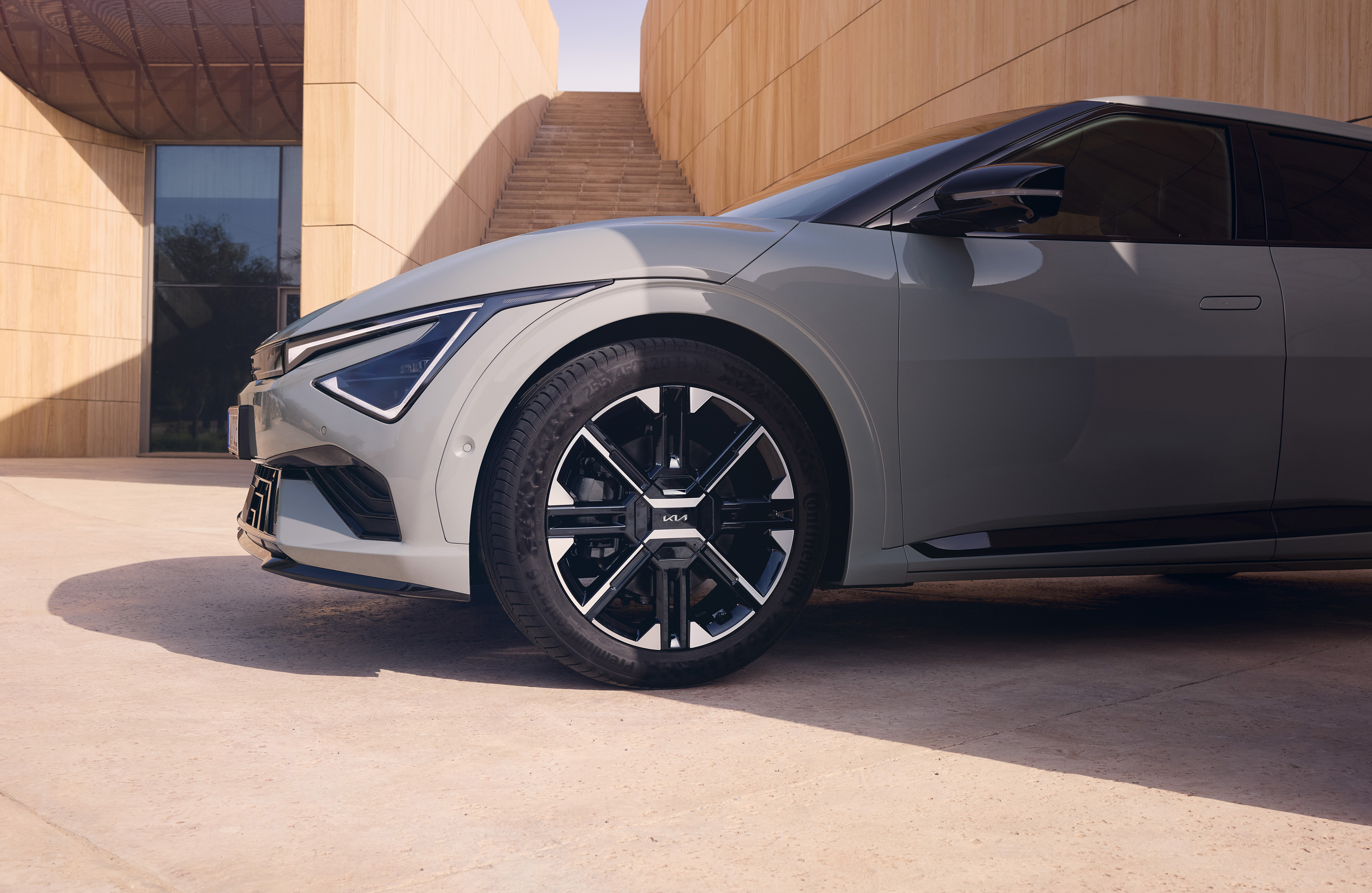 Nieuwe Kia EV6 vernieuwd front