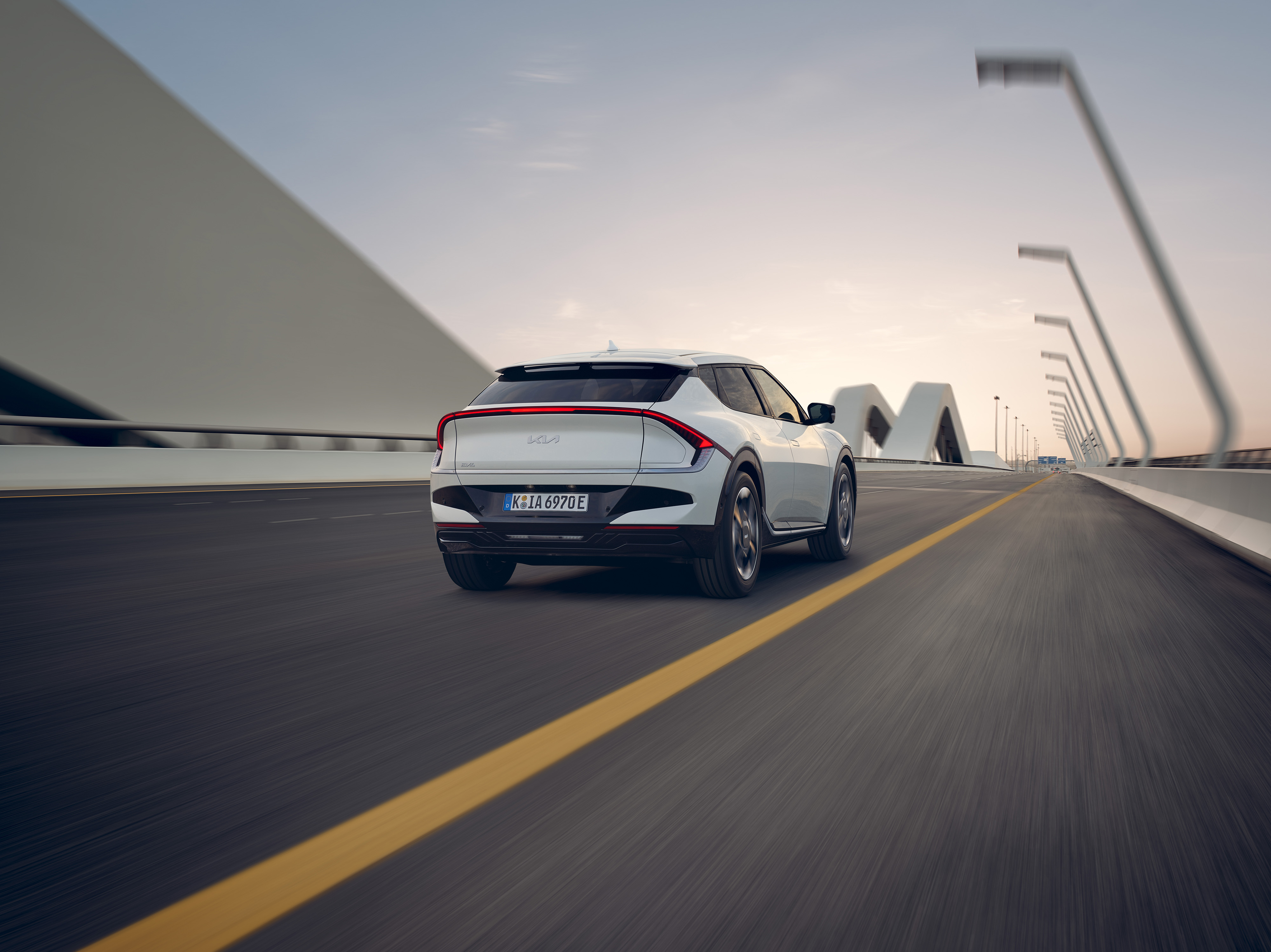 Nieuwe Kia EV6 achterkant
