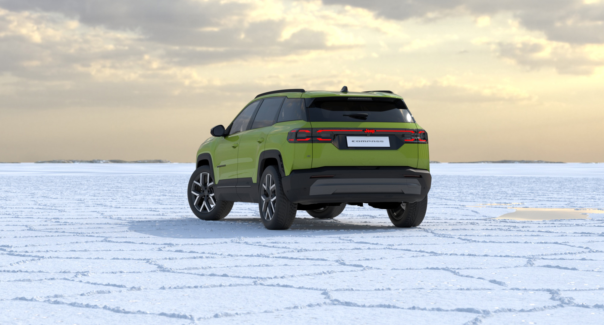 Nieuwe Jeep Compass achterkant