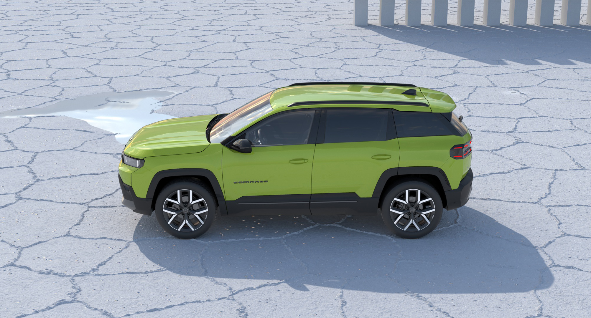 Nieuwe Jeep Compass zijkant