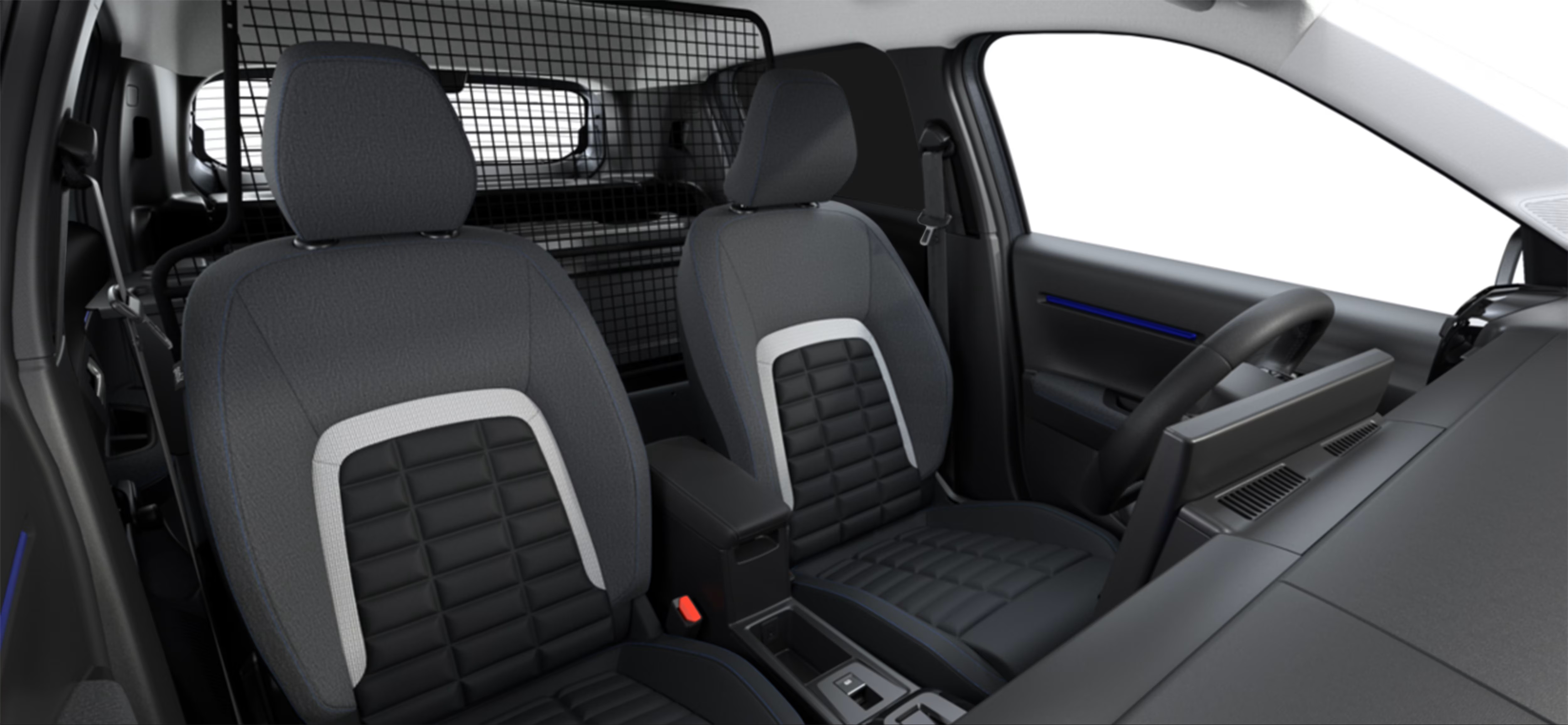 Nieuwe Citroën ë-C3 Van interieur ruimte