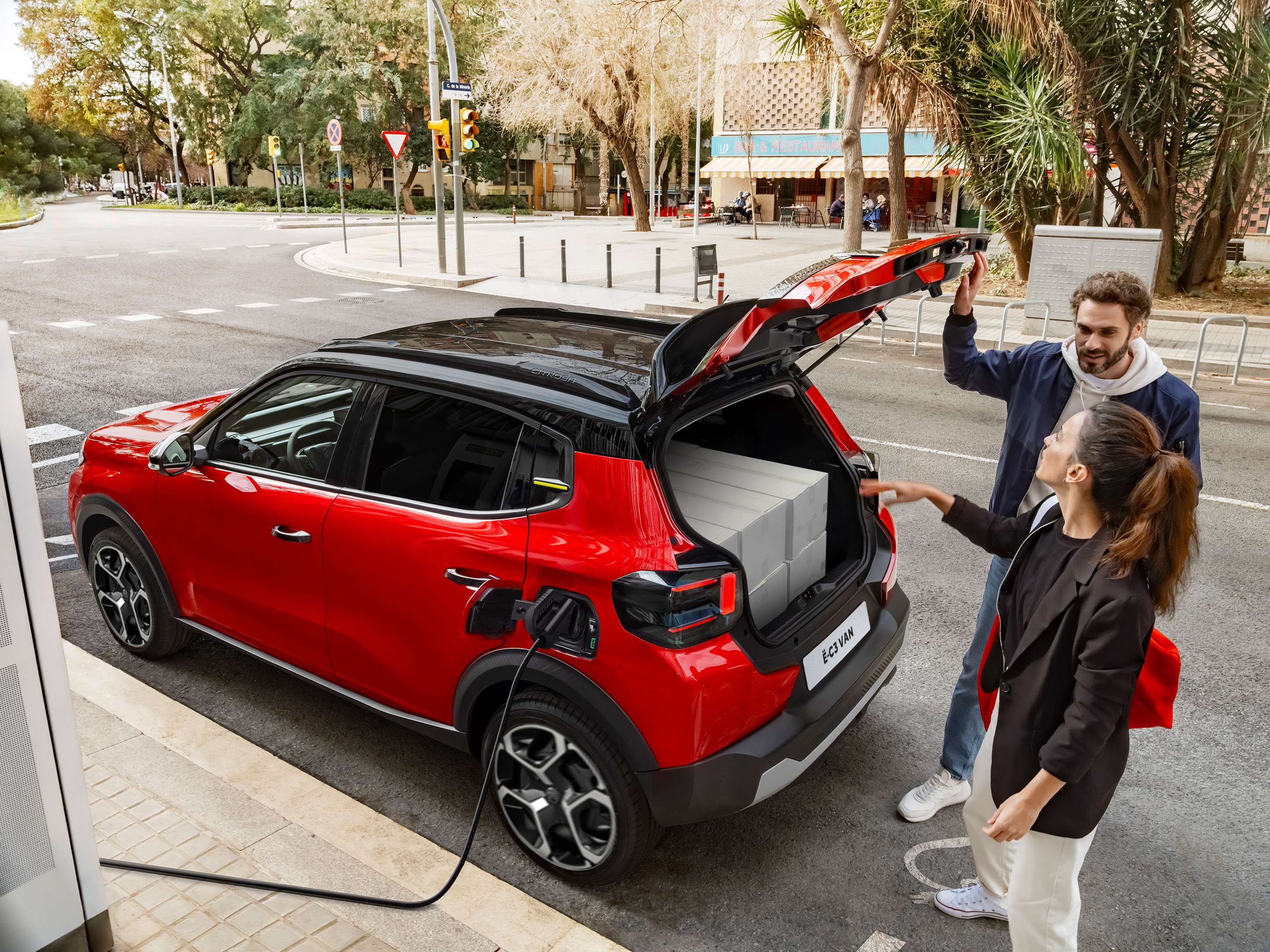 Nieuwe Citroën ë-C3 Van laadruimte