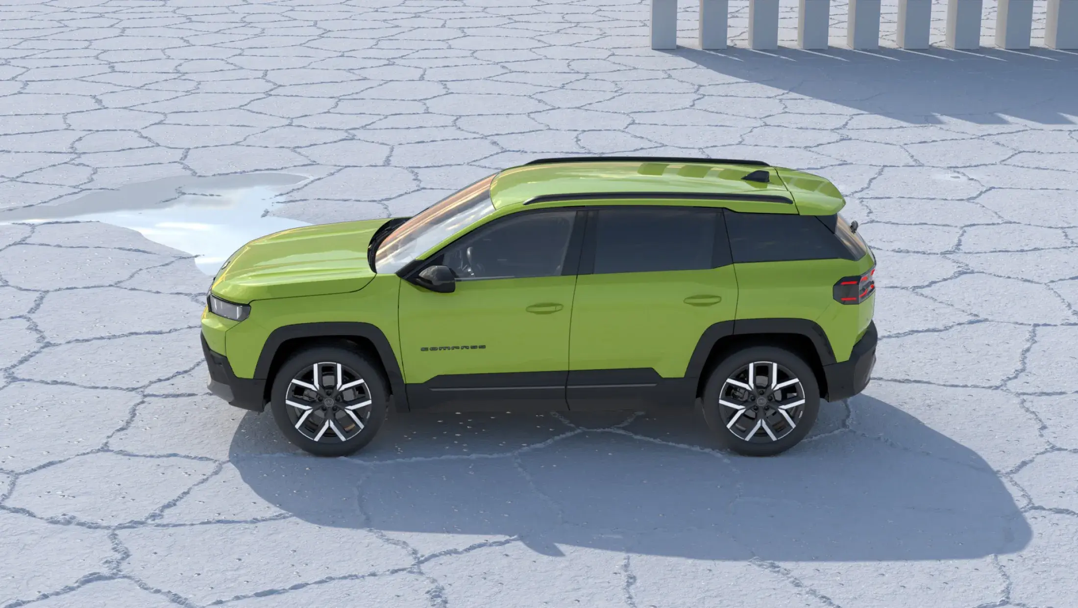 Nieuwe Jeep Compass zijkant