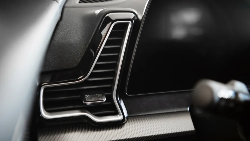 De ventilatieroosters van de Kia