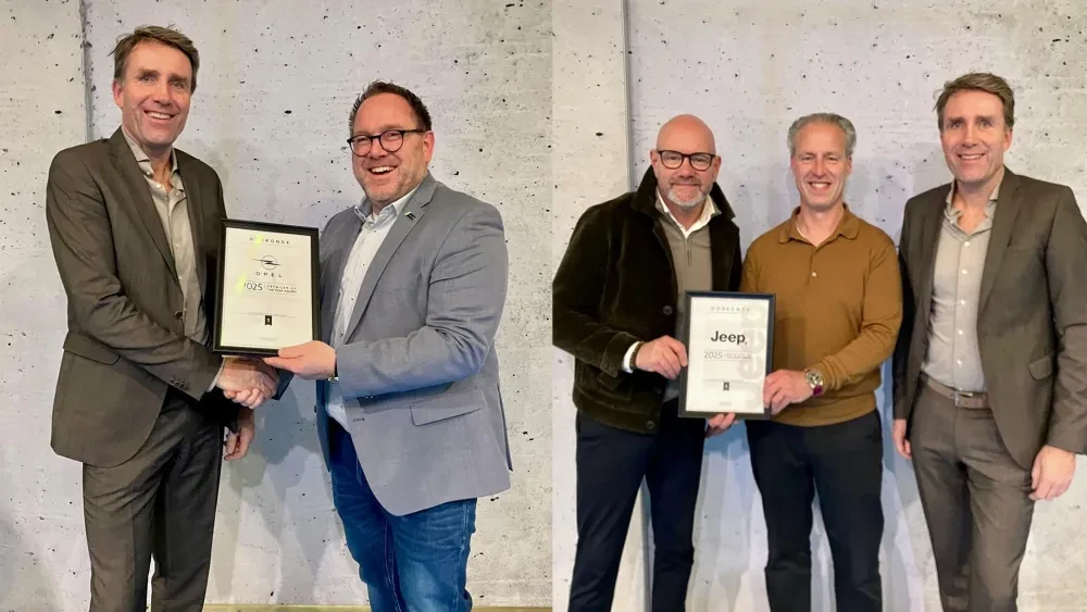 Dubbel feest: Autocentrum Van Vliet is Jeep én Opel Retailer van het Jaar!
