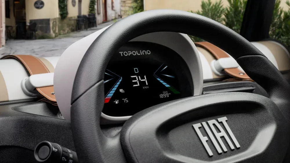 Fiat Topolino Corallo: Digitaal gemak: Nieuw 5,7-inch display