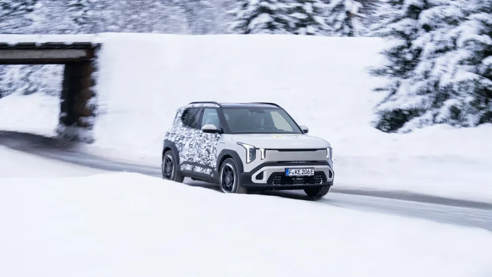 Kia EV2 heeft een indrukwekkend praktijkbereik in extreme wintertest