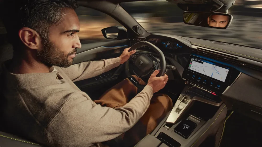 Interieur van de Peugeot 408