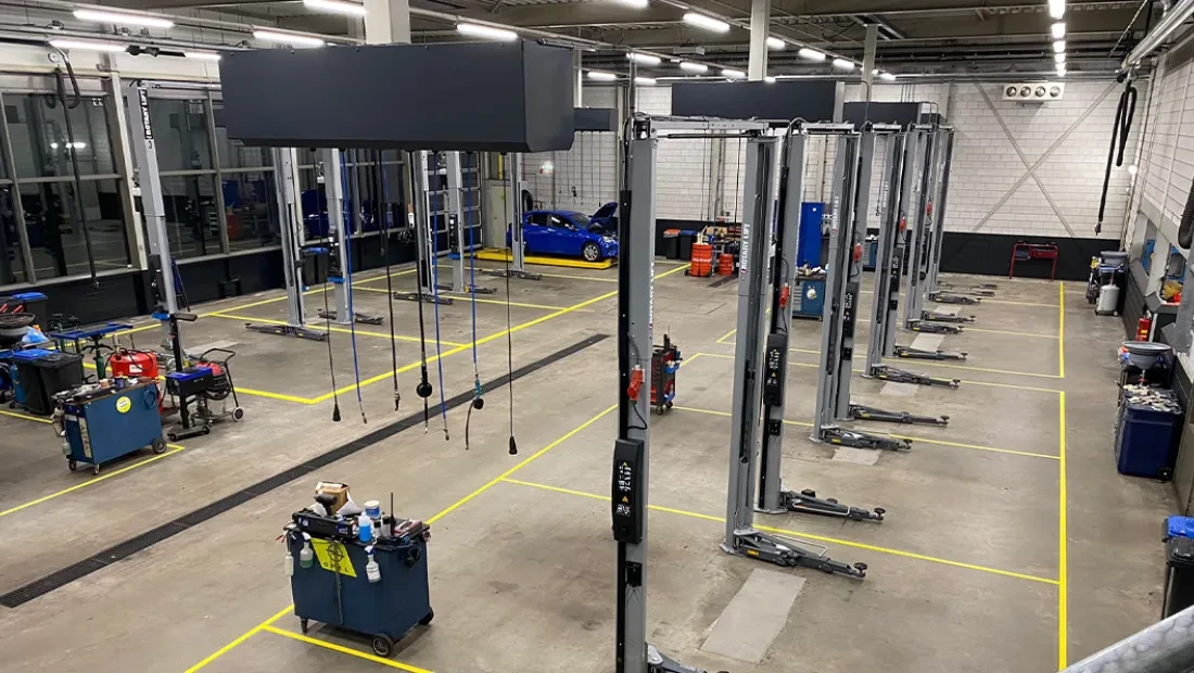 Vernieuwde werkplaats