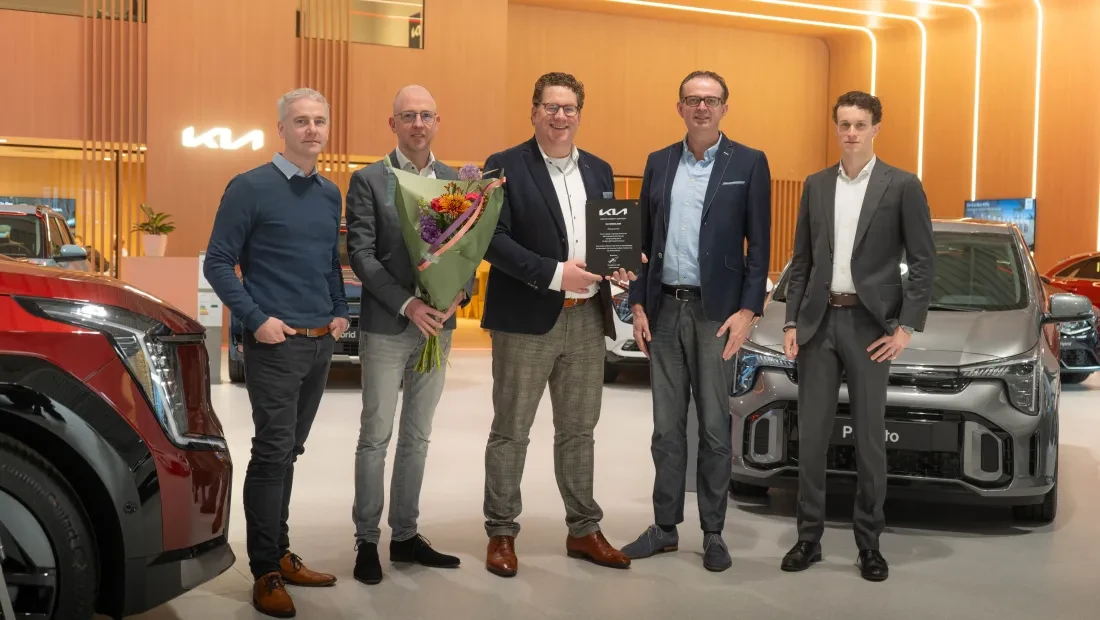 Kia Corporate Identity certificaat voor Autocentrum Van Vliet