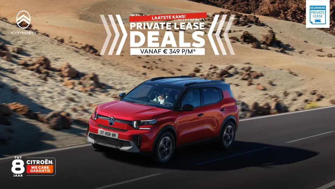 Citroën Private Lease Deals bij Autocentrum Van Vliet