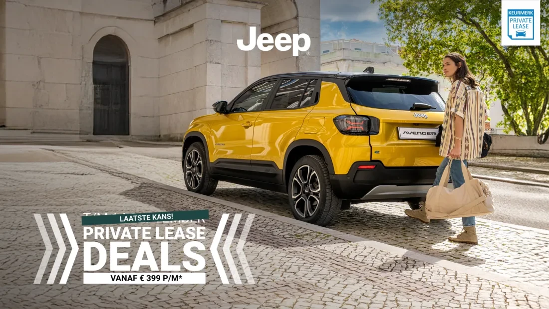 Jeep Private Lease Deals bij Autocentrum Van Vliet
