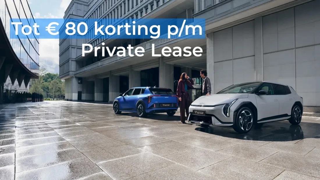 Tot € 80 korting p/m met Kia Private Lease